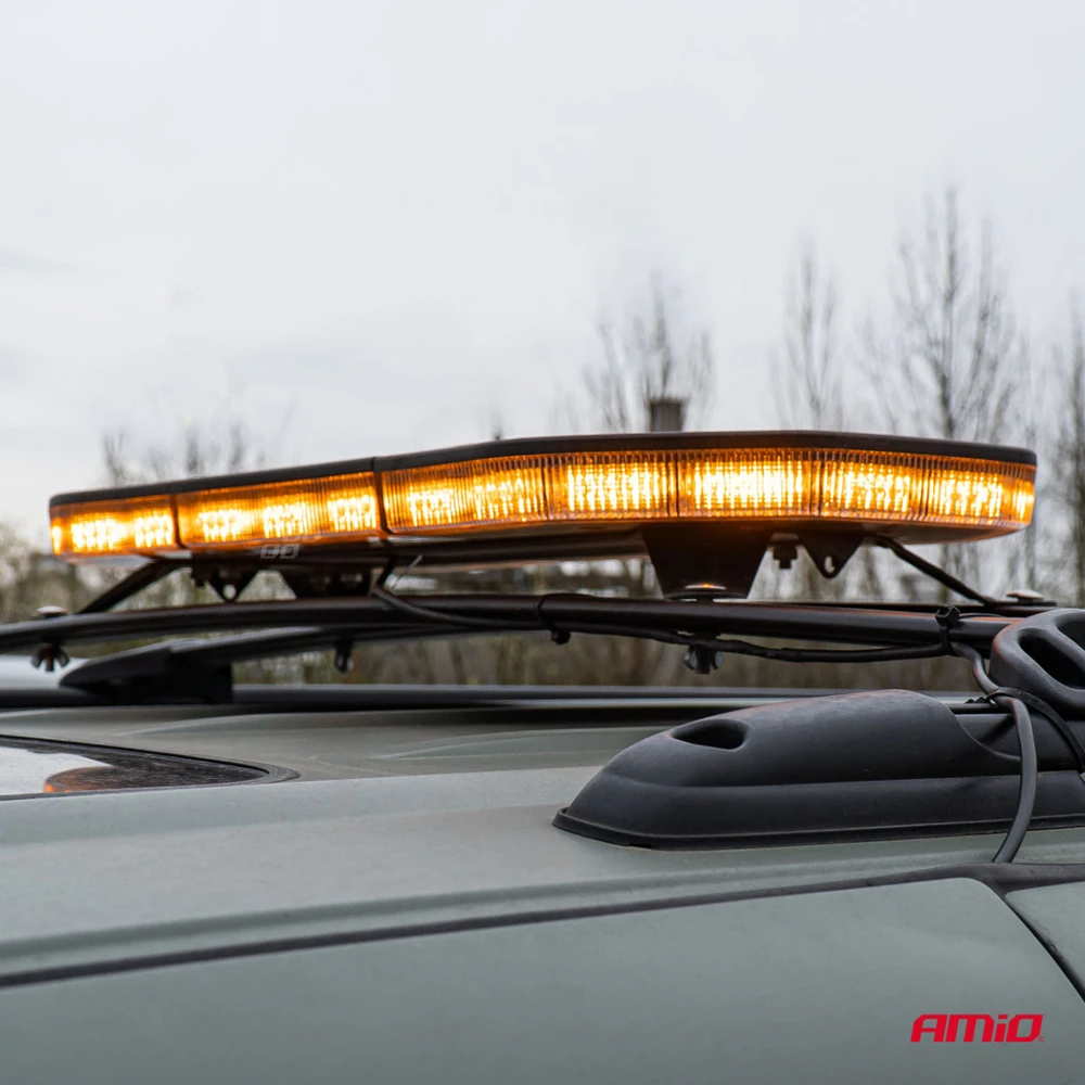 LED įspėjamasis žibintas 132 LED 965mm AMIO-03343