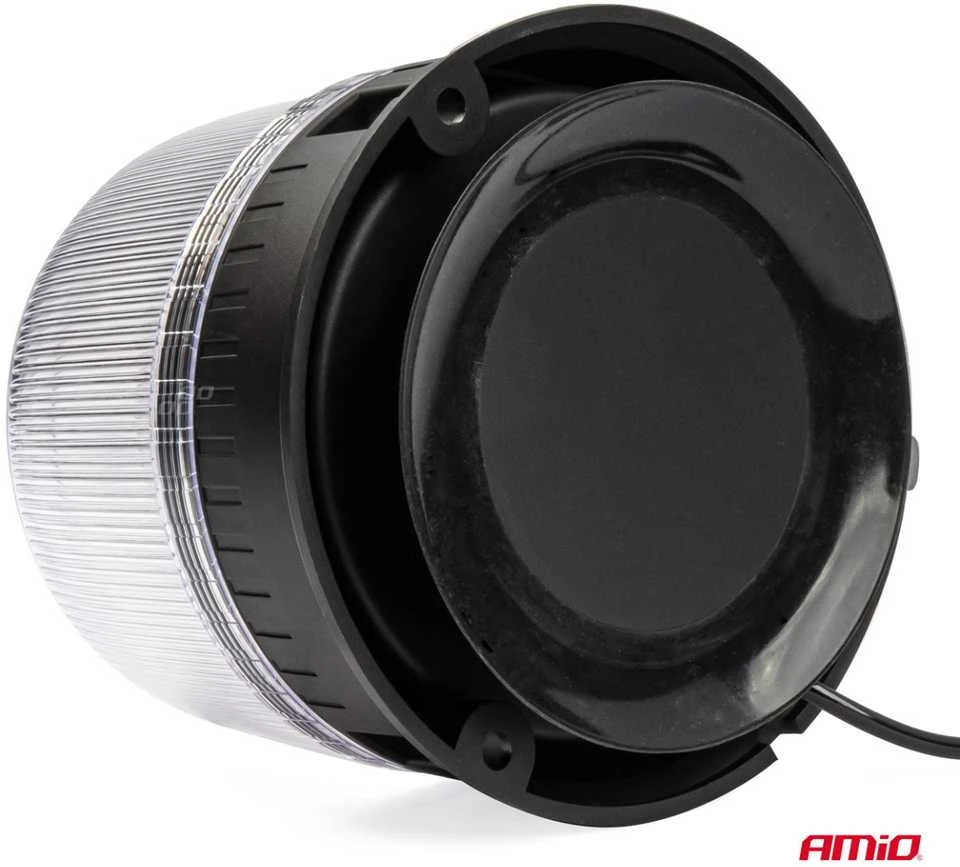 LED įspėjamasis žibintas 24 LED W25M 12V 24V AMIO-03340