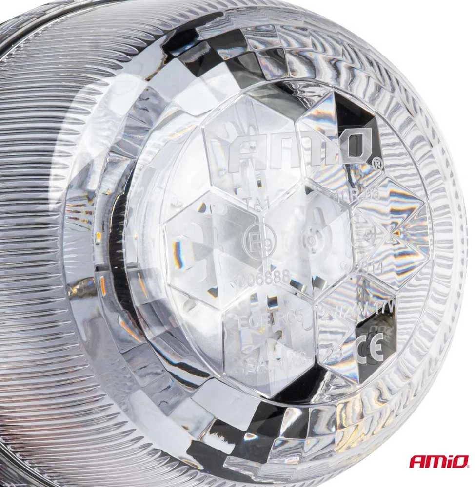LED įspėjamasis žibintas W25p 24LED 12/24V IP66 AMIO-03338