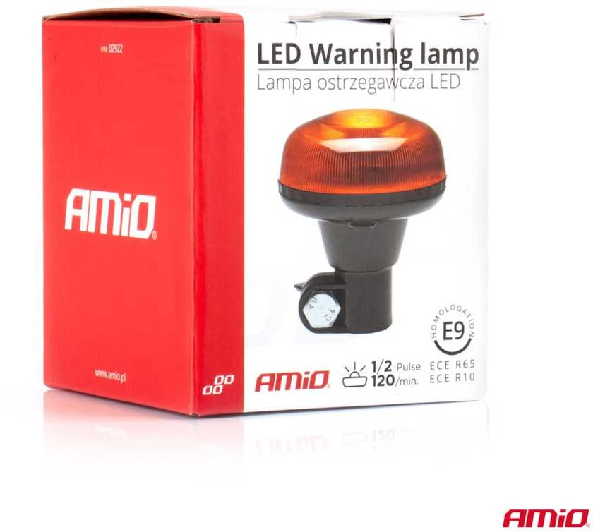 LED įspėjamoji lempa 18 LED R65 R10 12V 24V W21p AMIO-02922