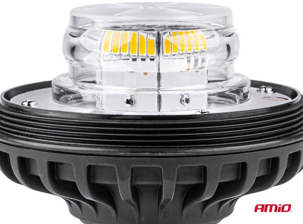 LED įspėjamoji lempa 36 LED R65 R10 12V 24V W03sb AMIO-02294