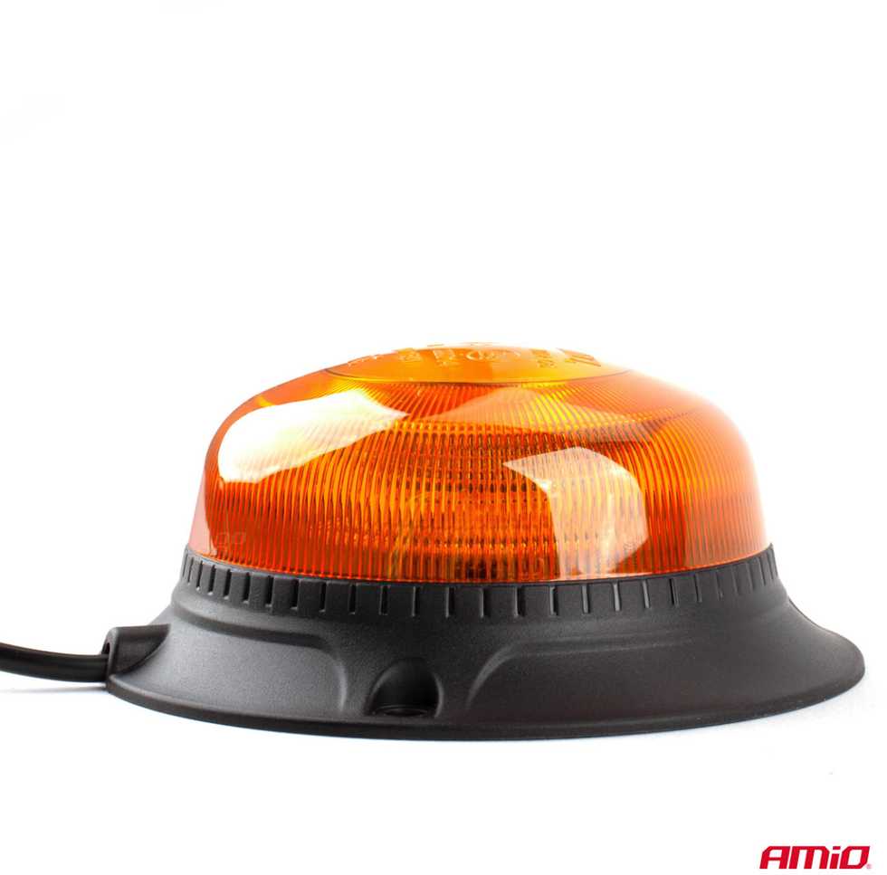 LED įspėjamoji lempa su magnetu W21m R65 R10 18LED 12/24V IP56 AMIO-02925