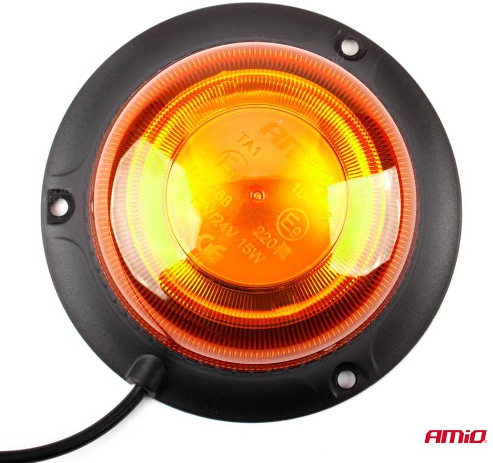 LED įspėjamoji lempa su magnetu W21m R65 R10 18LED 12/24V IP56 AMIO-02925