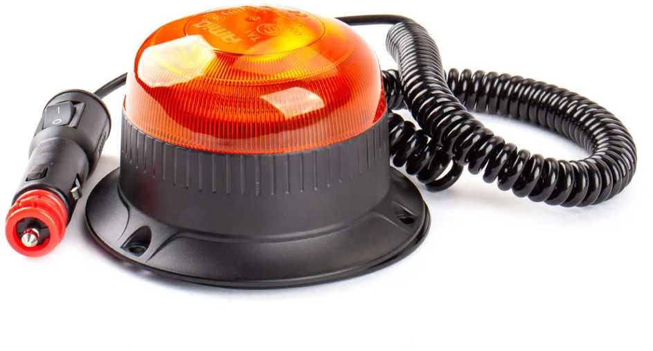 LED įspėjamoji lempa su magnetu W21ml R65 R10 18LED 12/24V IP56 AMIO-02924