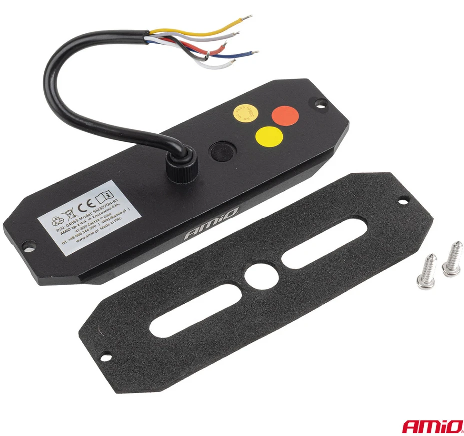 LED įspėjamoji lempa su pozicine ir gabaritine šviesa R65 R148 12V/24V 24W AMIO-04859