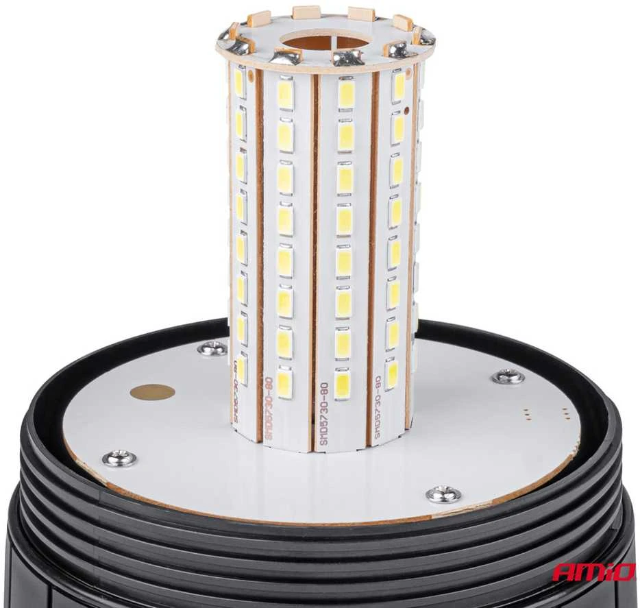 LED įspėjamoji lempa W09M MAG/3 BOLT, ECE R10 80LED 12/24V IP56 AMIO-01502