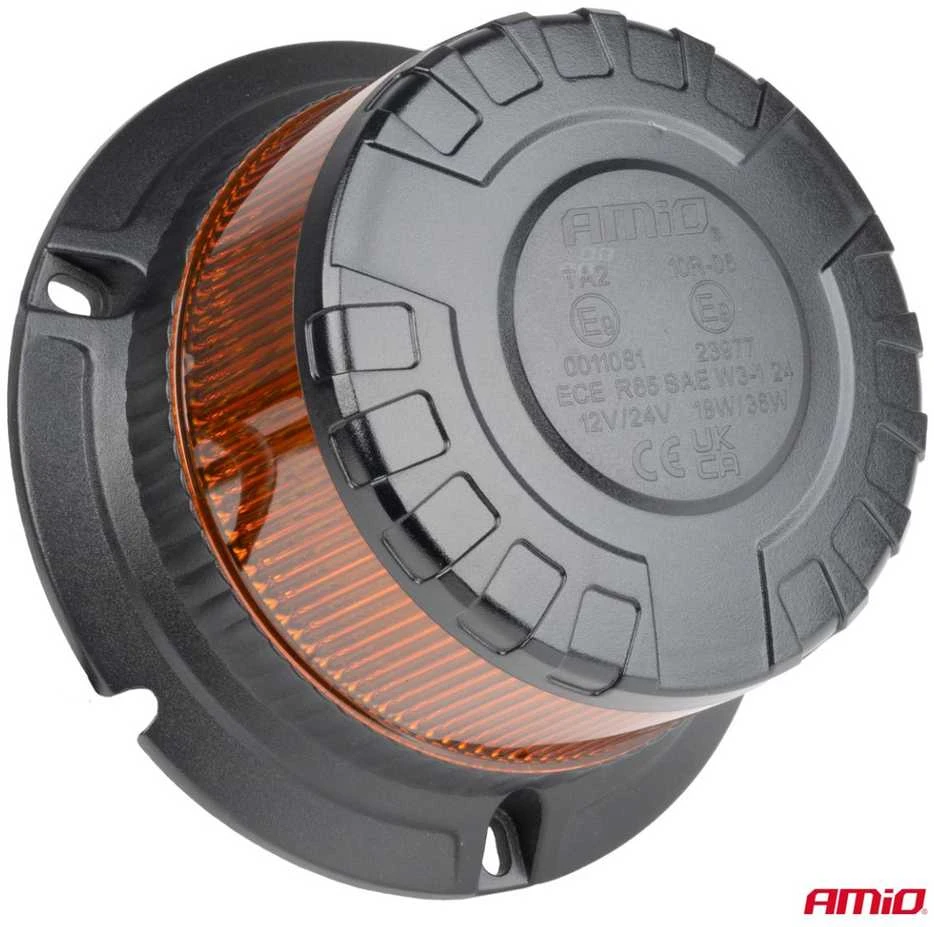 LED įspėjamoji lempa W28B 12V 24V AMIO-04106