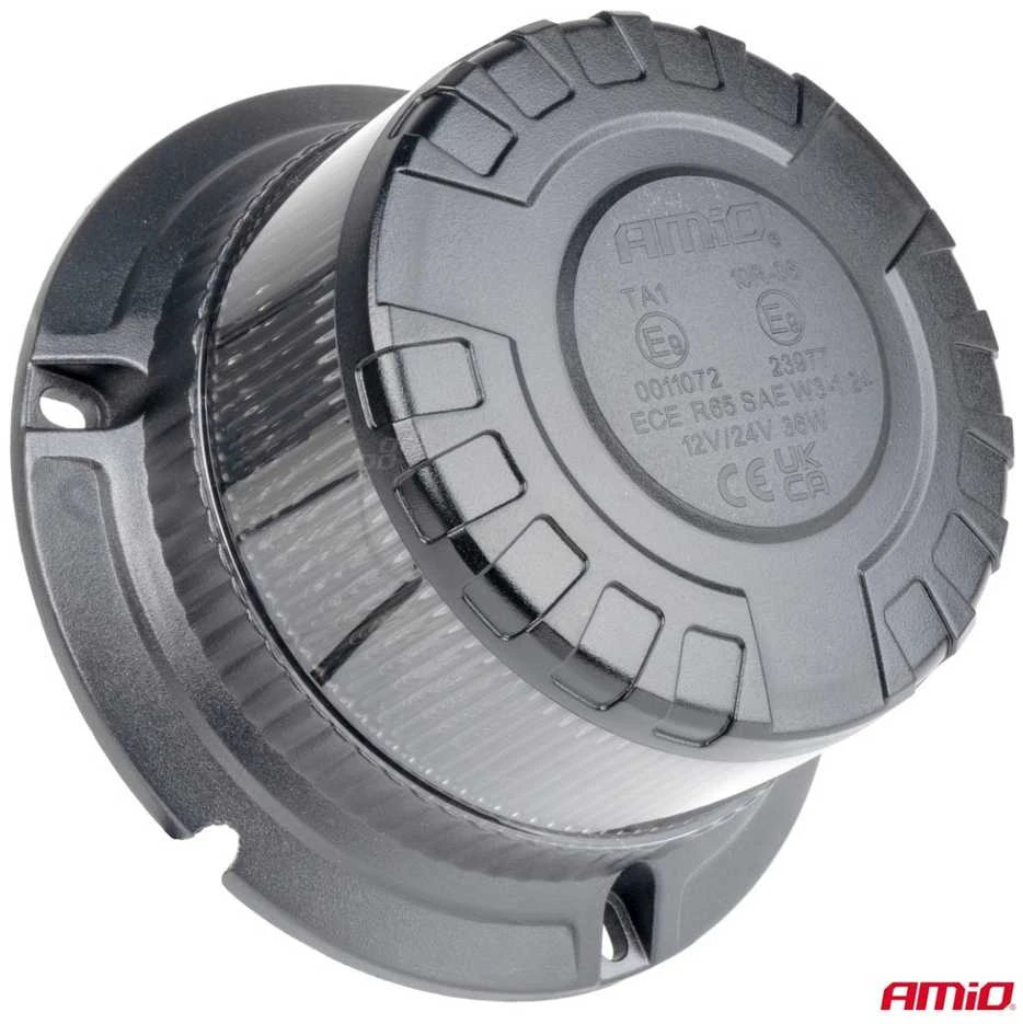 LED įspėjamoji lempa W28B 12V 24V AMIO-04109