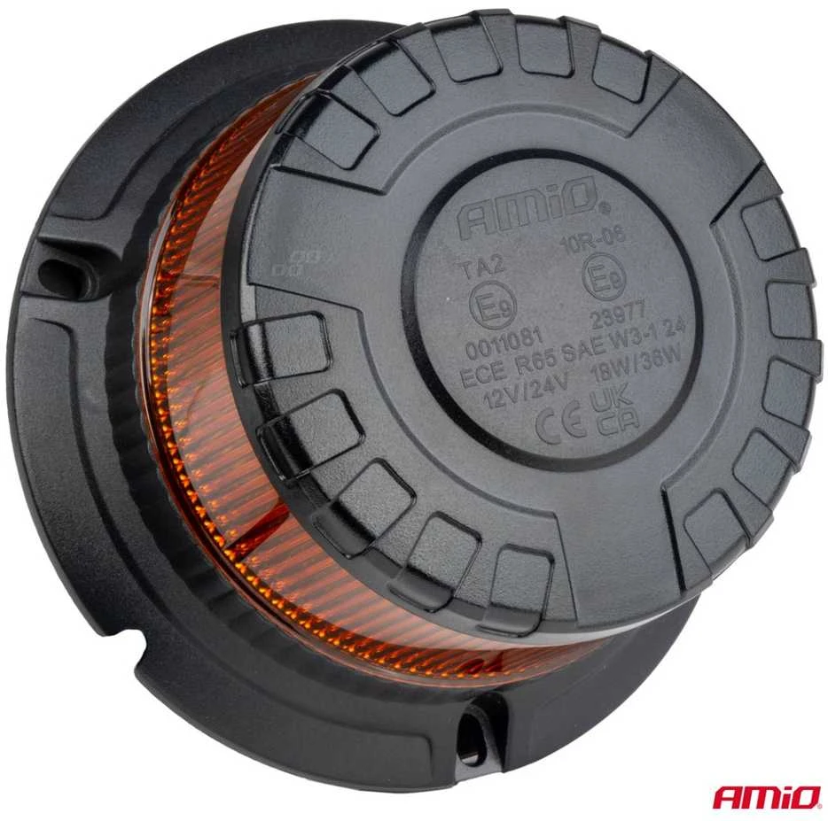 LED įspėjamoji lempa W28M 12V 24V AMIO-04105