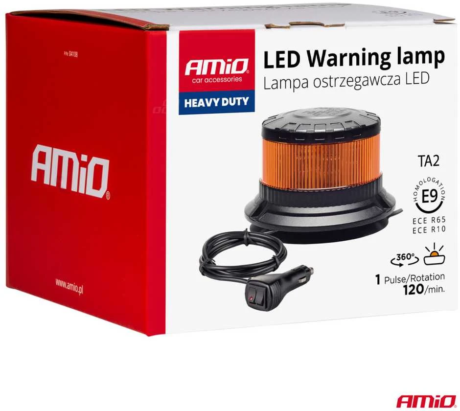 LED įspėjamoji lempa W28M 12V 24V AMIO-04105