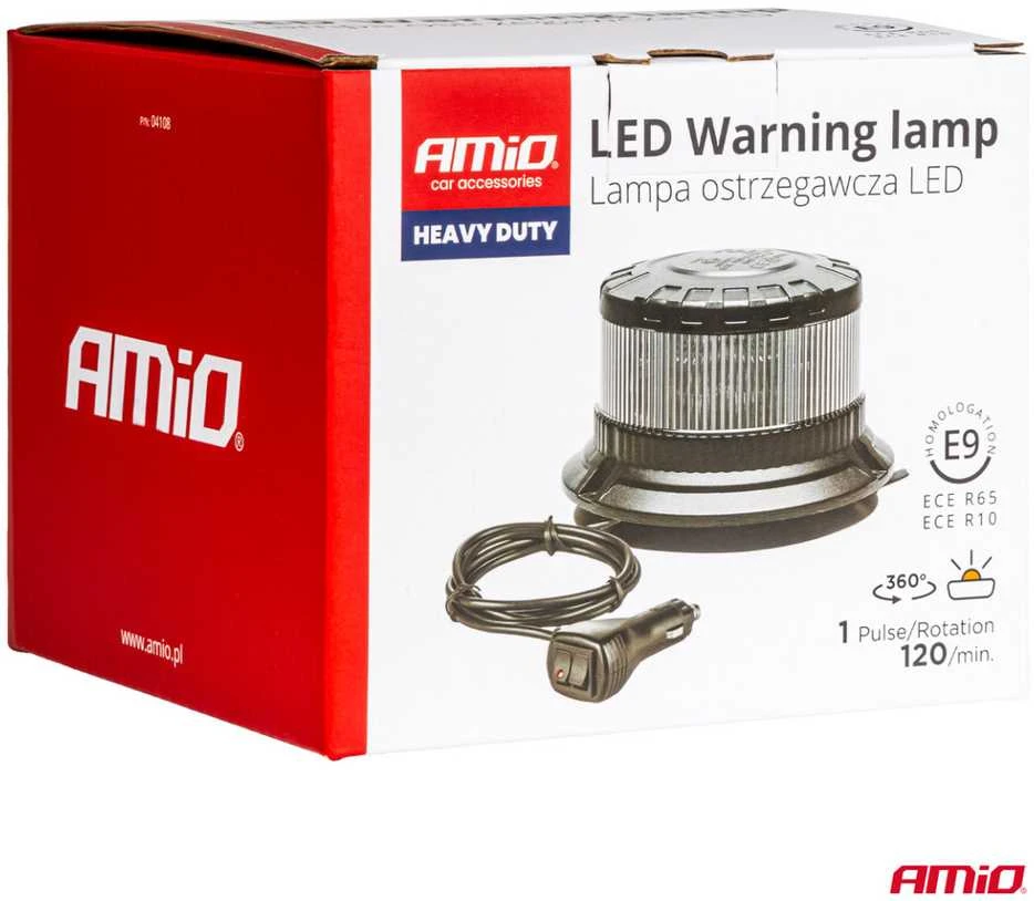 LED įspėjamoji lempa W28M 12V 24V AMIO-04108