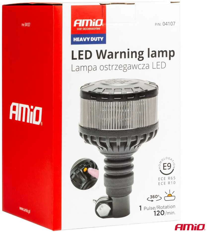 LED įspėjamoji lempa W28P 12V 24V AMIO-04107