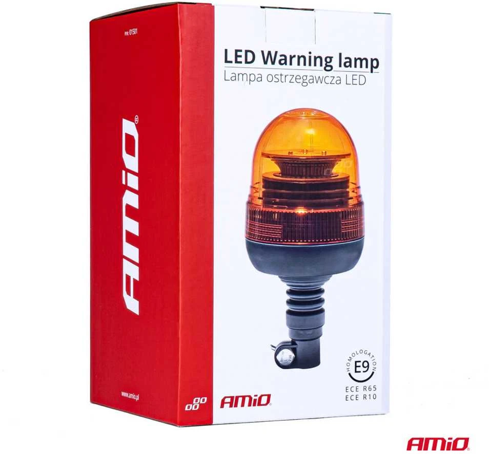LED įspėjamoji lempa WAR09P 39 LED flex R65 R10 12V 24V AMIO-01501