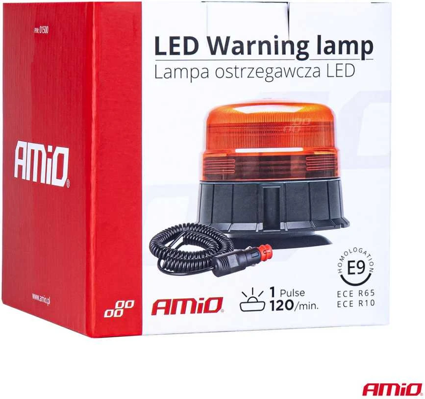 LED įspėjamoji lempa WAR11M 39 LED R65 R10 12V 24V AMIO-01500