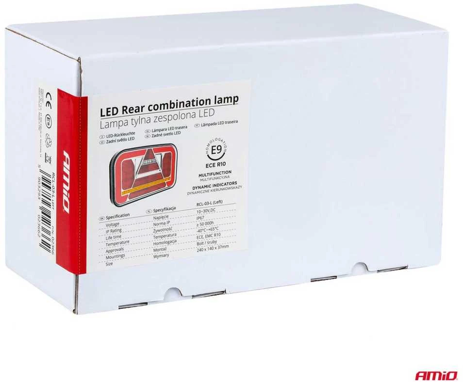 LED Kombinuota galinė lempa AMiO RCL-03-L dynamic, kairė