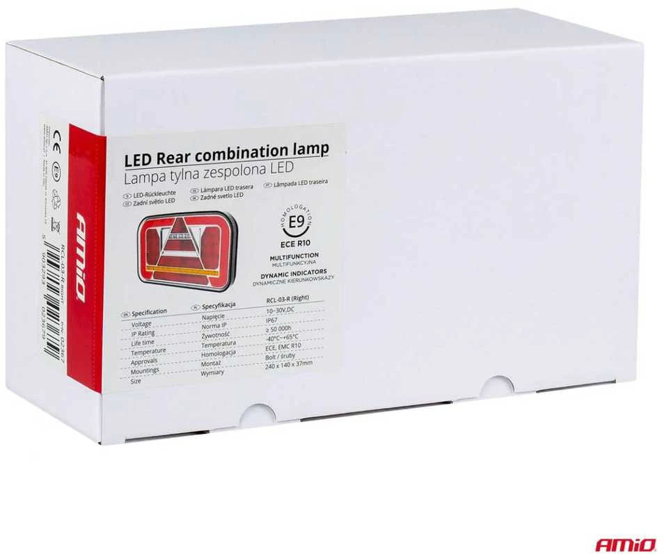 LED Kombinuota galinė lempa AMiO RCL-03-R dynamic, dešinė