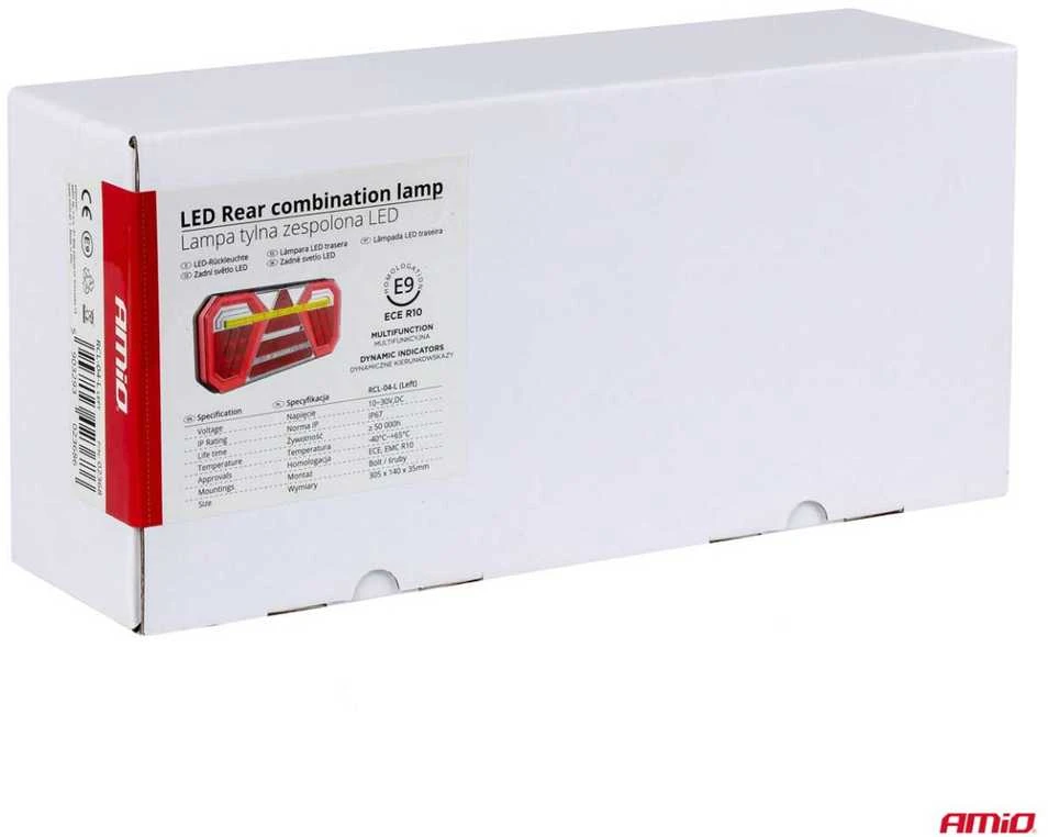 LED Kombinuota galinė lempa AMiO RCL-04-L dynamic, kairė