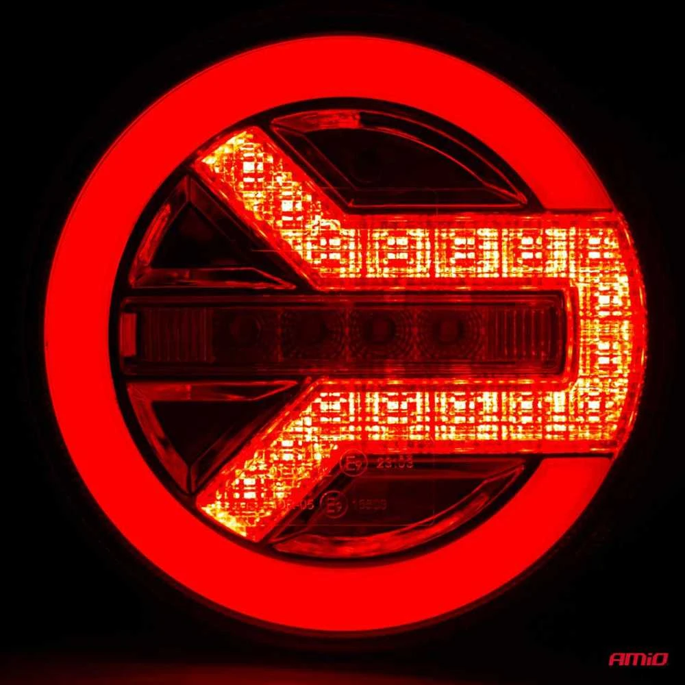 AMiO RCL-06-LR apvali LED lempa įjungta