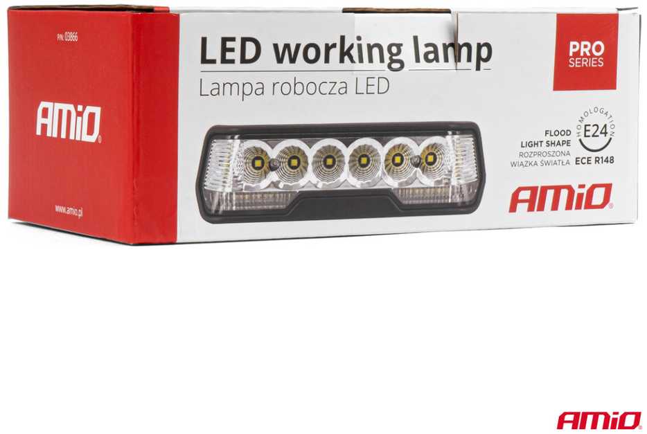 LED tolimųjų šviesų žibintas PRO Series AMiO-03866