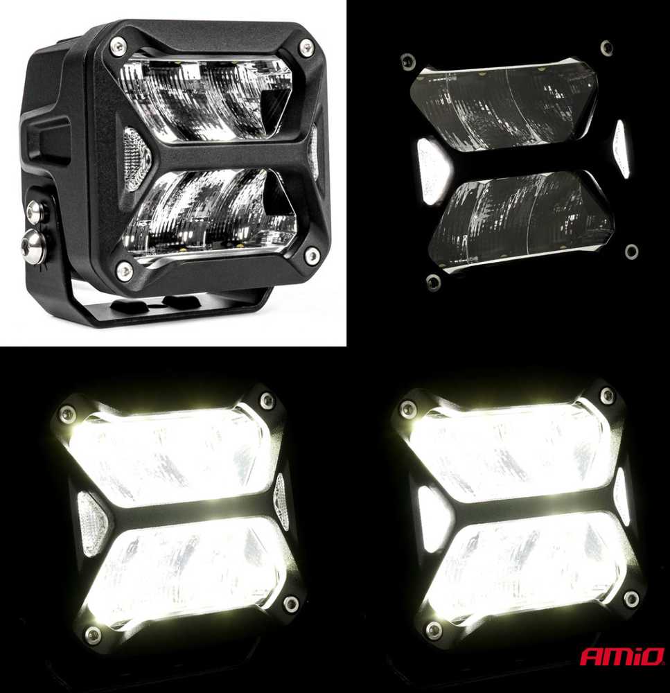 LED tolimųjų šviesų žibintas PRO Series AMiO-03868