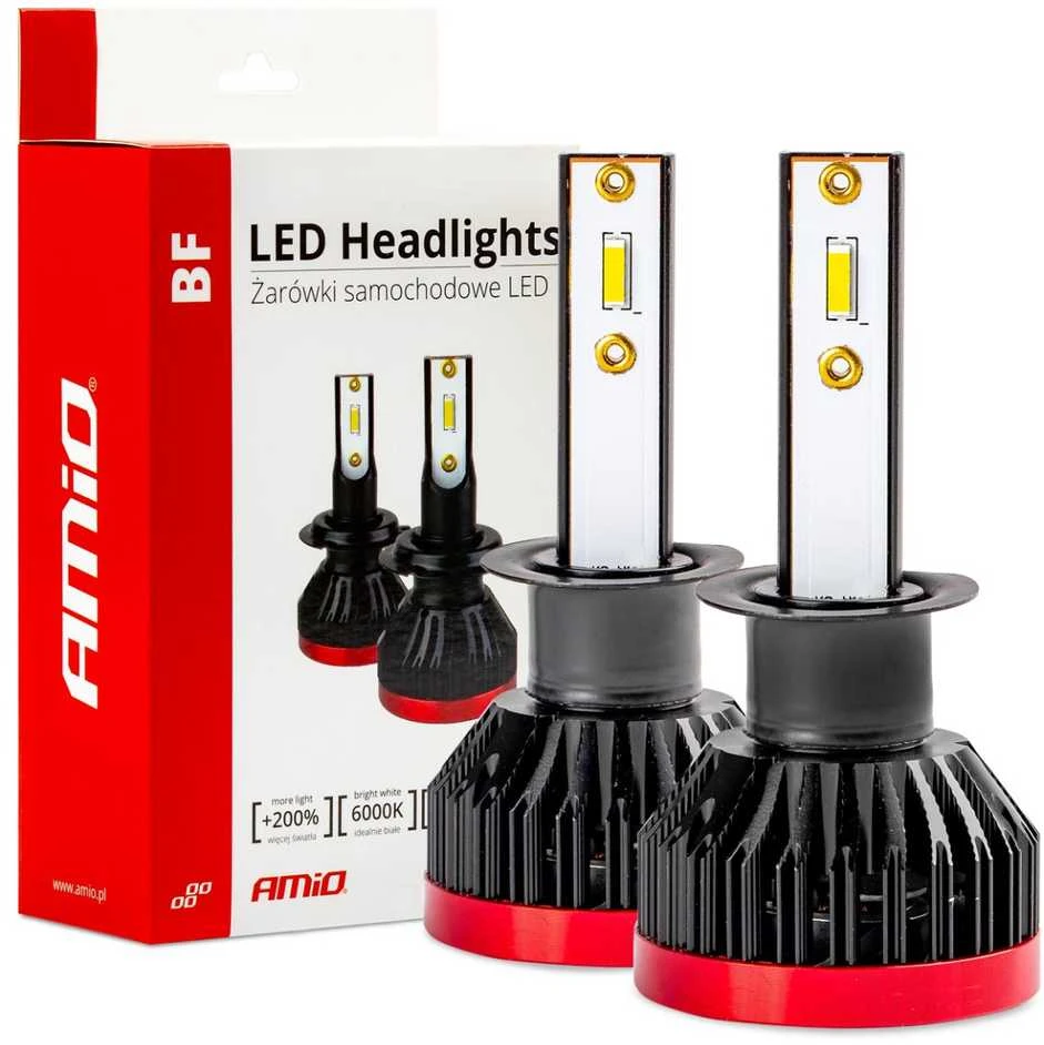 Amio BF serijos H1 LED lemputės pakuotėje