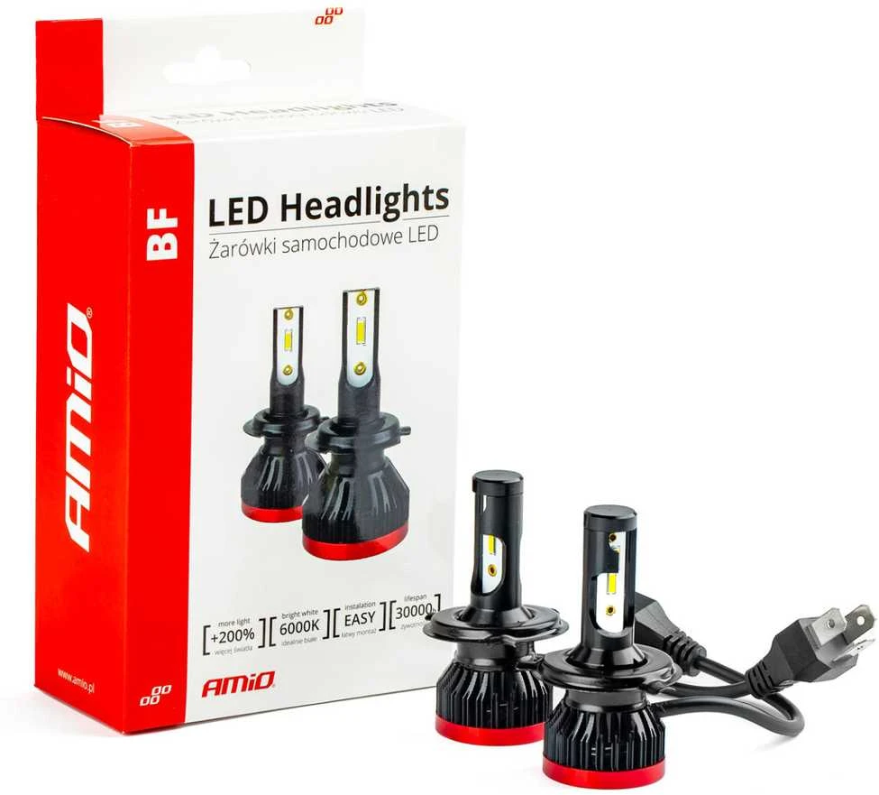 LED lemputės Amio H4 BF
