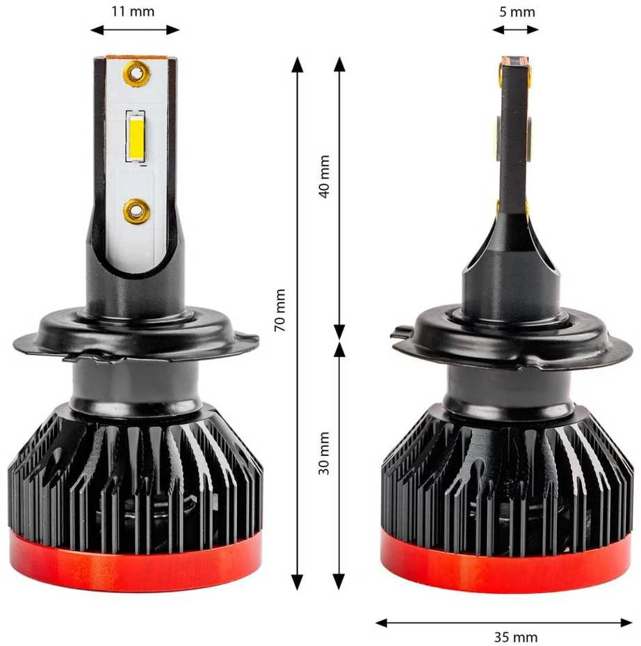 LED lemputės komplektas Amio H7 BF Series