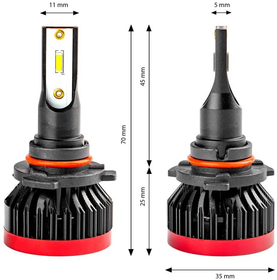 Amio LED lemputės HB3 9005 BF | 2vnt.