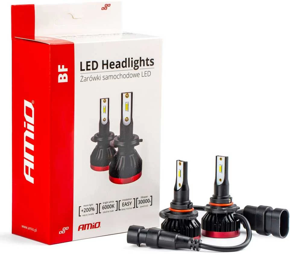 Amio LED lemputės HB3 9005 BF | 2vnt.