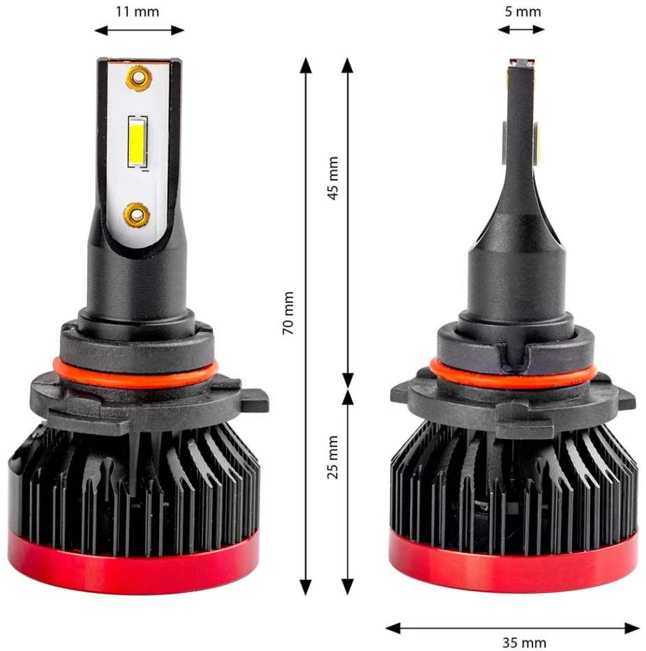 Amio LED lemputės HB4 9006 BF | 2vnt.