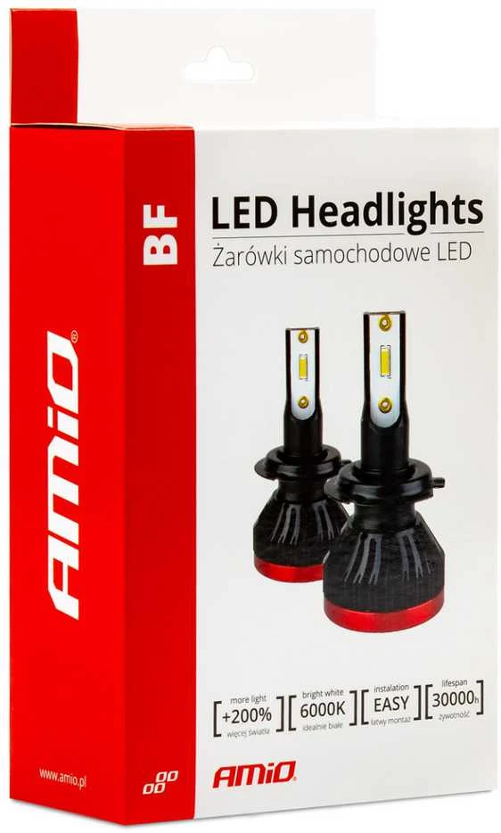 Amio LED lemputės HB4 9006 BF | 2vnt.