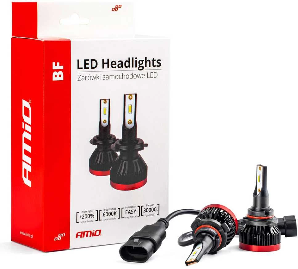 Amio LED lemputės HB4 9006 BF | 2vnt.