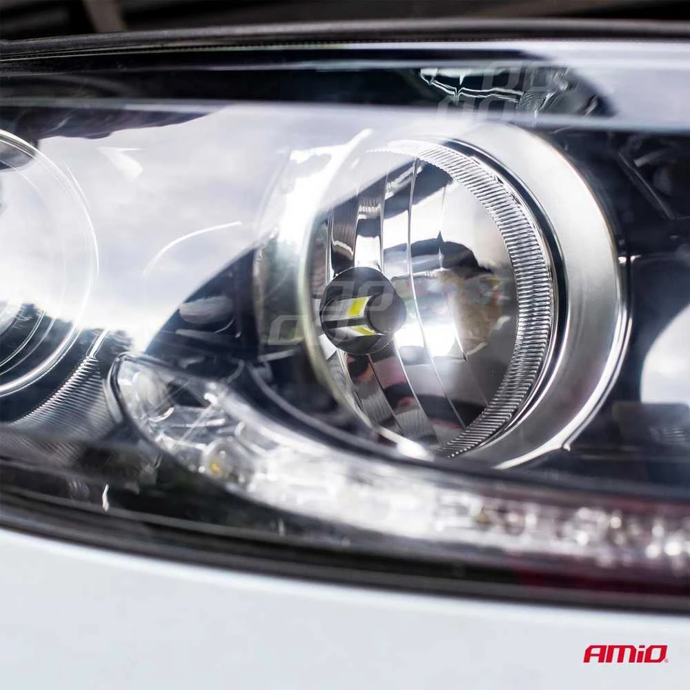 LED žibintų lemputės COB Series H4 AMiO-02843