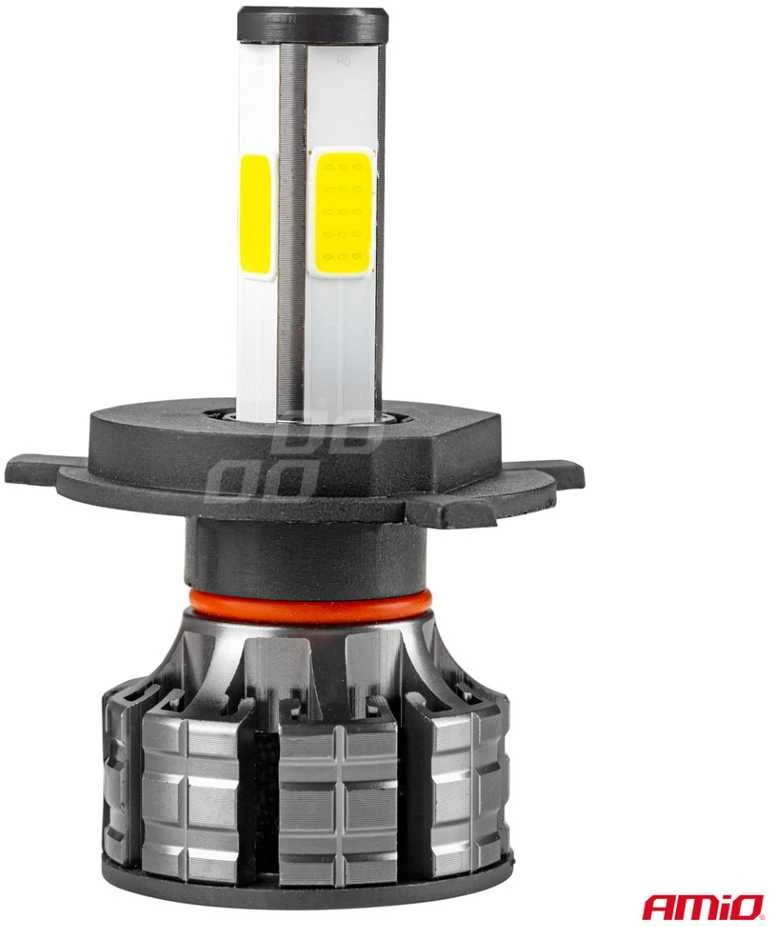 LED žibintų lemputės COB Series H4 AMiO-02843