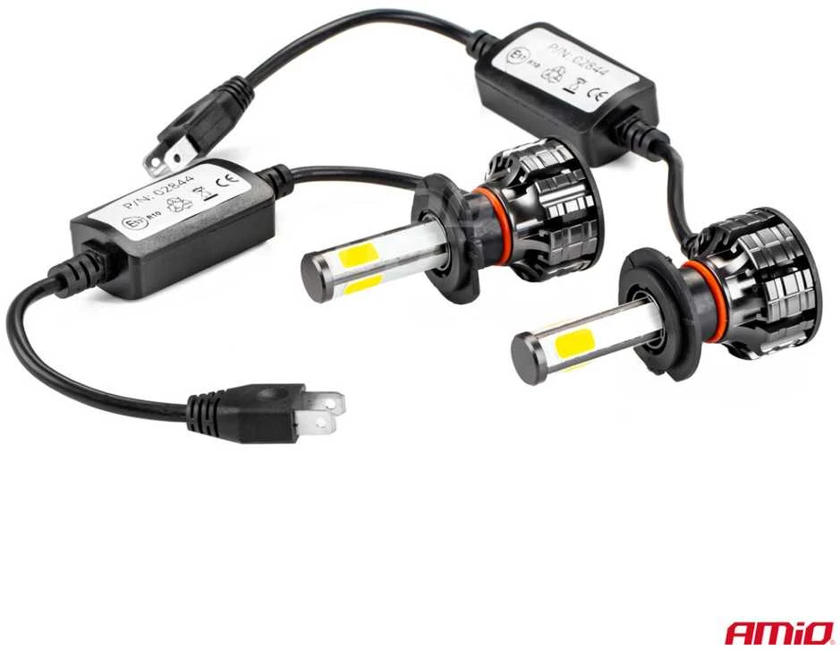 LED žibintų lemputės COB Series H7 AMiO-02844