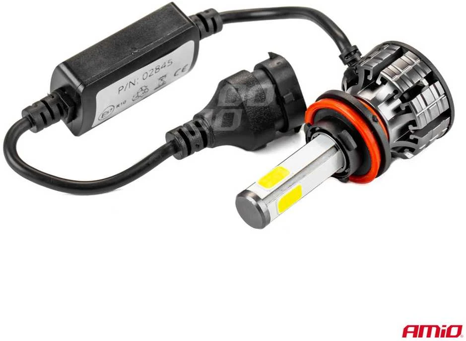 LED žibintų lemputės COB Series H8/H9/H11 AMiO-02845