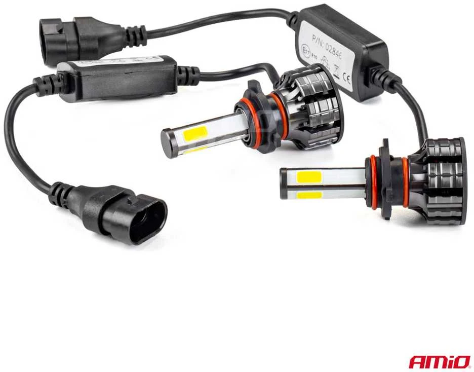 LED žibintų lemputės COB Series HB3 AMiO-02846