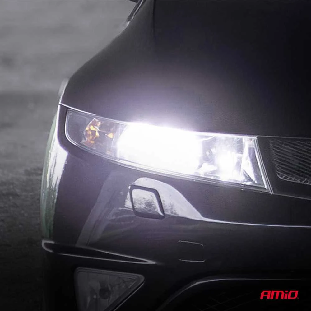 LED automobilių lemputės F25 Pro serijos juodos, „Full Canbus H7“ 68 W, 12 V, 24 V, amio-04720