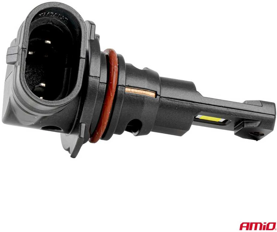 LED žibintų lemputės F25 PRO Juodas FULL CANBUS HB4 68W 12V 24V, AMIO-04723