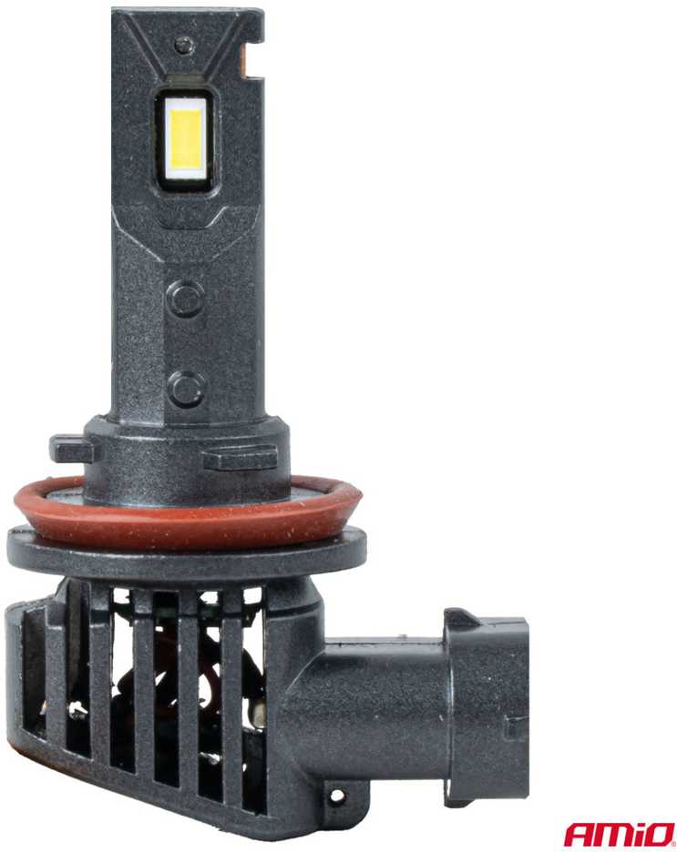 LED žibintų lemputės F25 Sidabrinis FULL CANBUS H8/H9/H11/H16 62W 12V 24V AMIO-04705