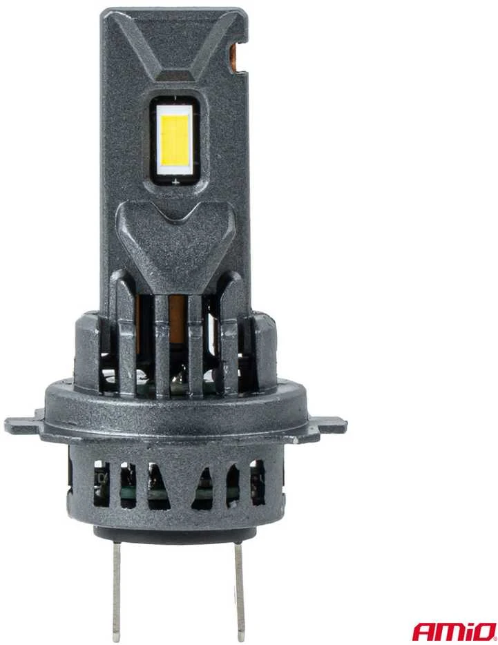 LED žibintų lemputės F25 Sidabrinis FULL CANBUS H7/H18 62W 12V 24V AMIO-04704