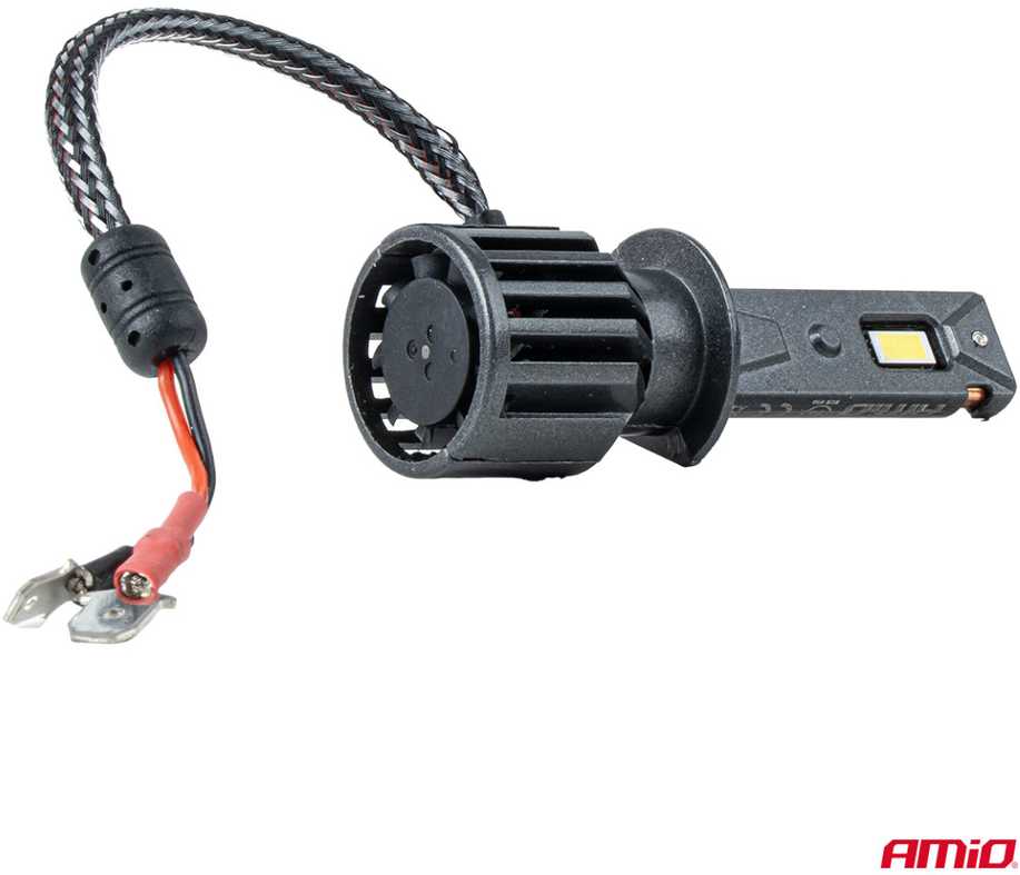 LED žibintų lemputės F25 Sidabrinis FULL CANBUS H1 54W 12V 24V AMIO-04701