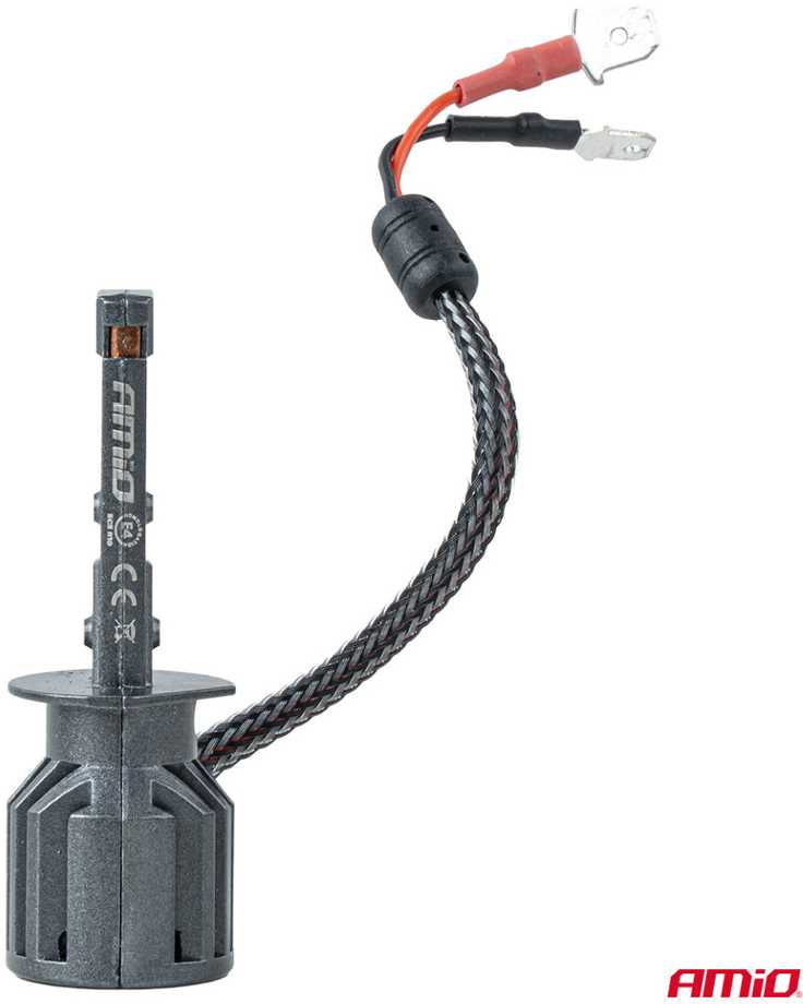 LED žibintų lemputės F25 Sidabrinis FULL CANBUS H1 54W 12V 24V AMIO-04701