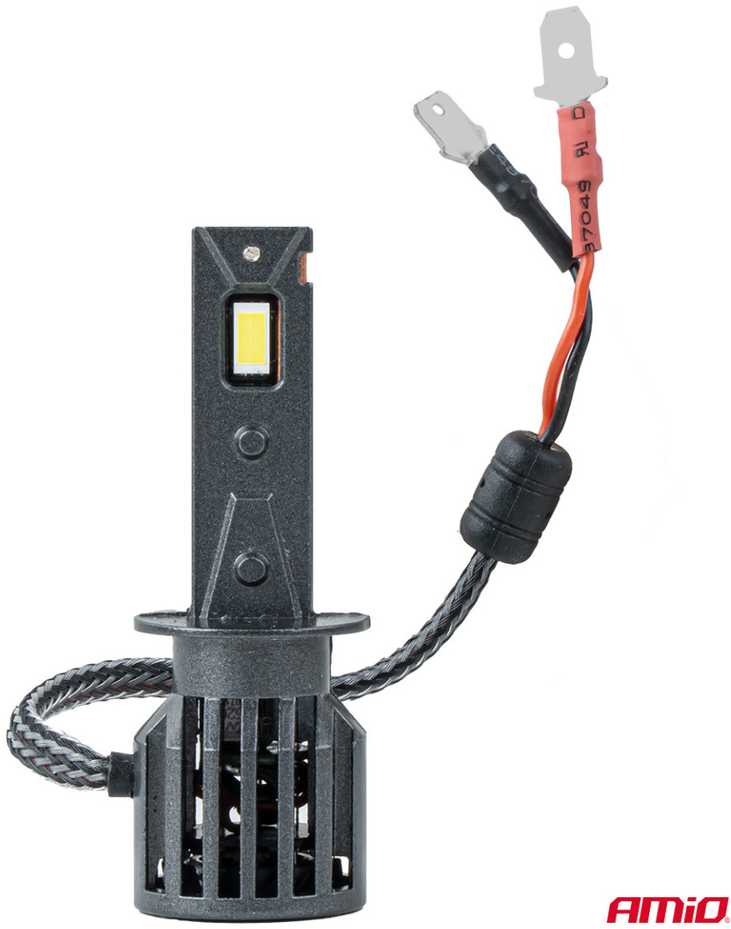 LED žibintų lemputės F25 Sidabrinis FULL CANBUS H1 54W 12V 24V AMIO-04701
