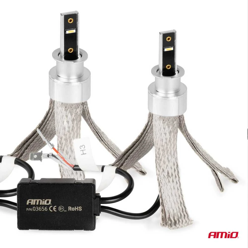 LED žibintų lemputės FLEX+ Series H3 canbus 6000K 12-24V AMIO-03656