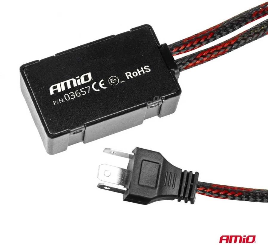 LED žibintų lemputės FLEX+ Series H4/H19 canbus 6000K 12-24V AMIO-03657