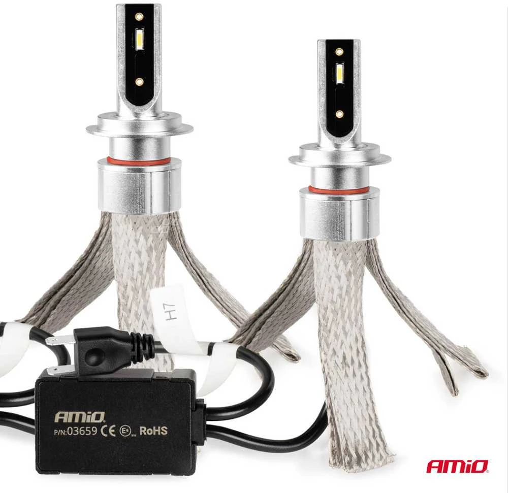 LED žibintų lemputės FLEX+ Series H7 canbus 6000K 12-24V AMIO-03659