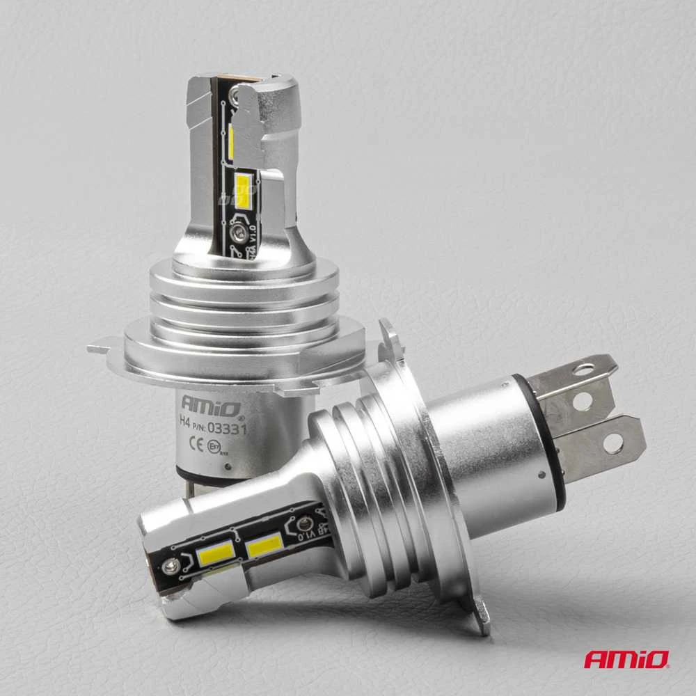 LED žibintų lemputės H-mini Series H4/H19 AMiO-03331