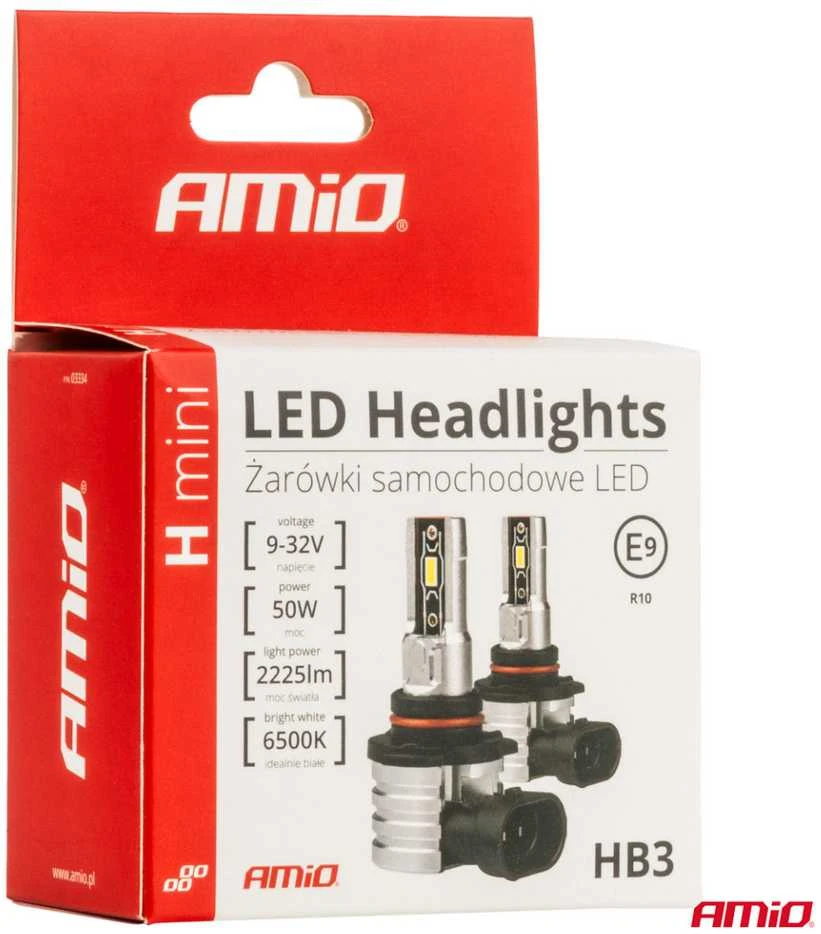 LED žibintų lemputės H-mini Series HB3 9005/HIR1 9011/H10 AMiO-03334