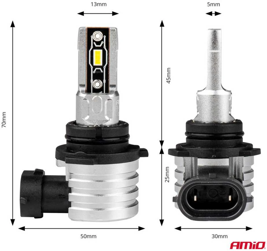 LED žibintų lemputės H-mini Series HB4 9006 AMiO-03335